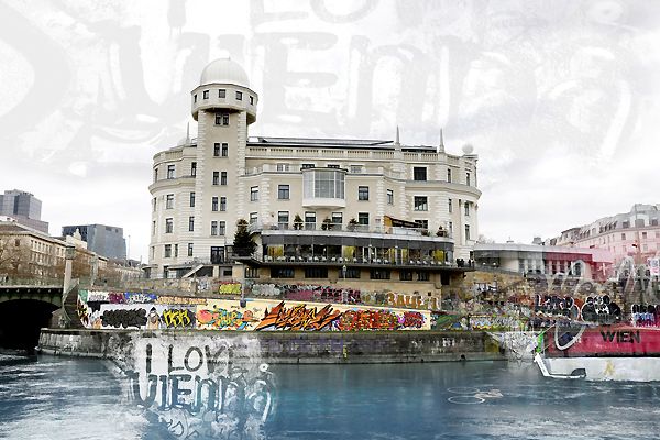 ZEITGEIST - digitale Fotokunst der Graffitiszene in Wien von Berit Erlbacher - Titelbild - Urania in Wien 2022